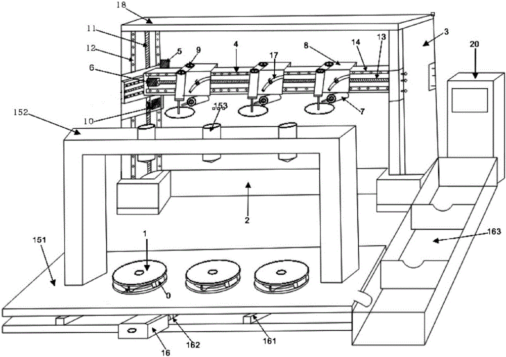 A large environment-friendly vertical multifunctional 3D CNC engraving machine