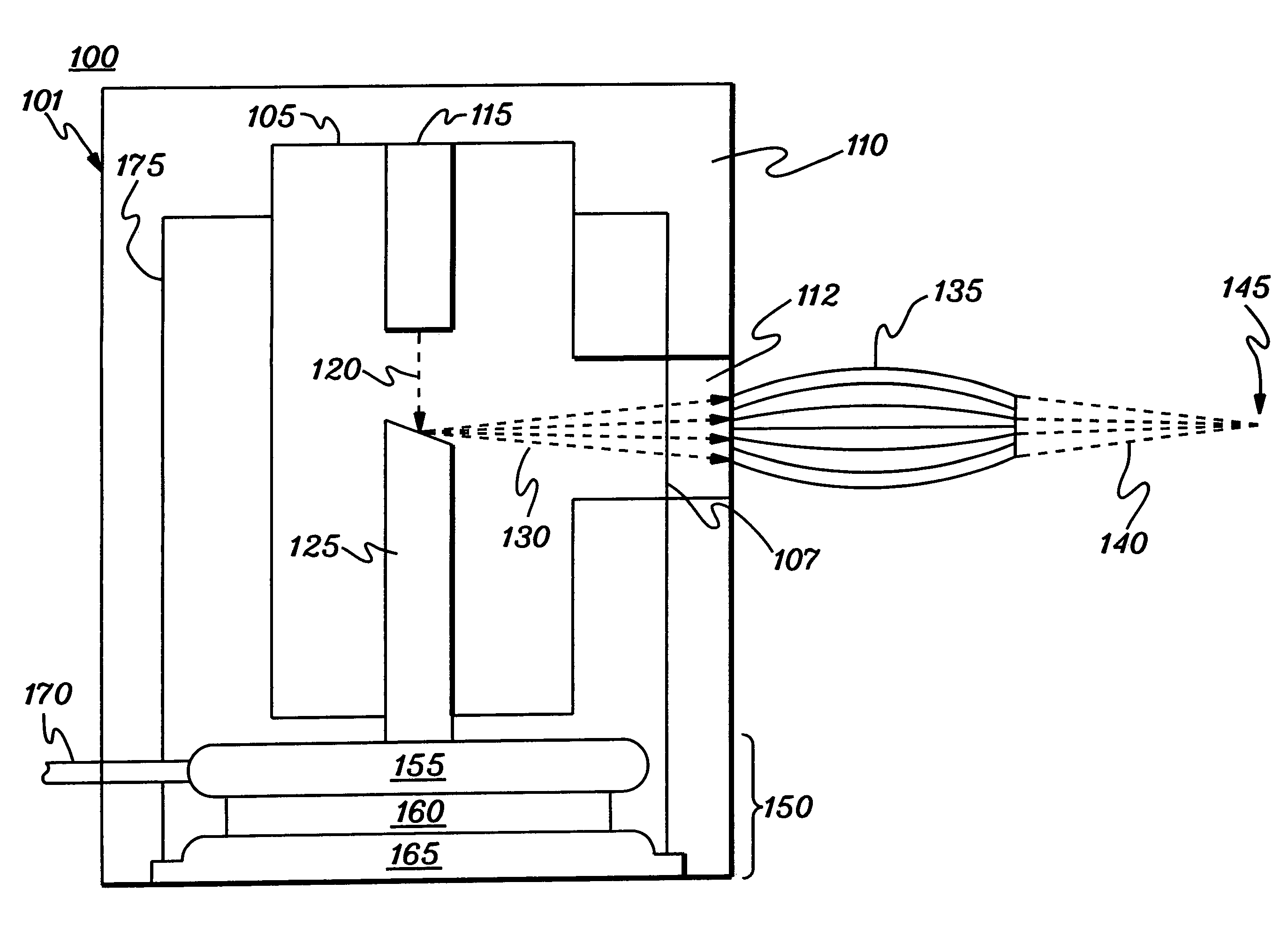 X-ray source assembly having enhanced output stability using tube power adjustments and remote calibration