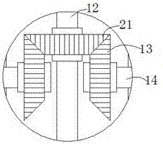 Slurry mixing device for processing of inner lining cloth