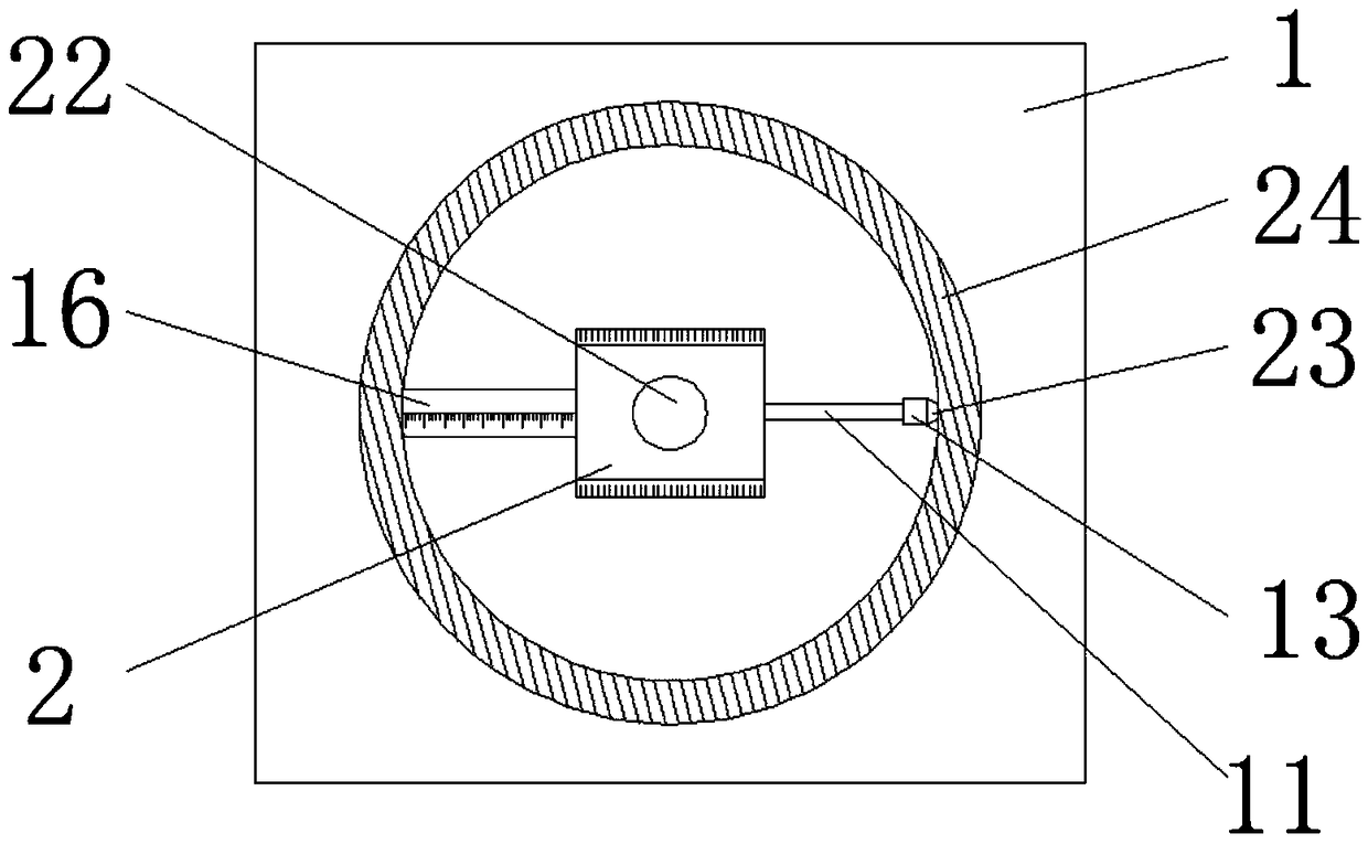 High-precision gauge for measuring length of gear ring