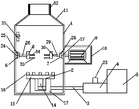 A drying device for disc parts