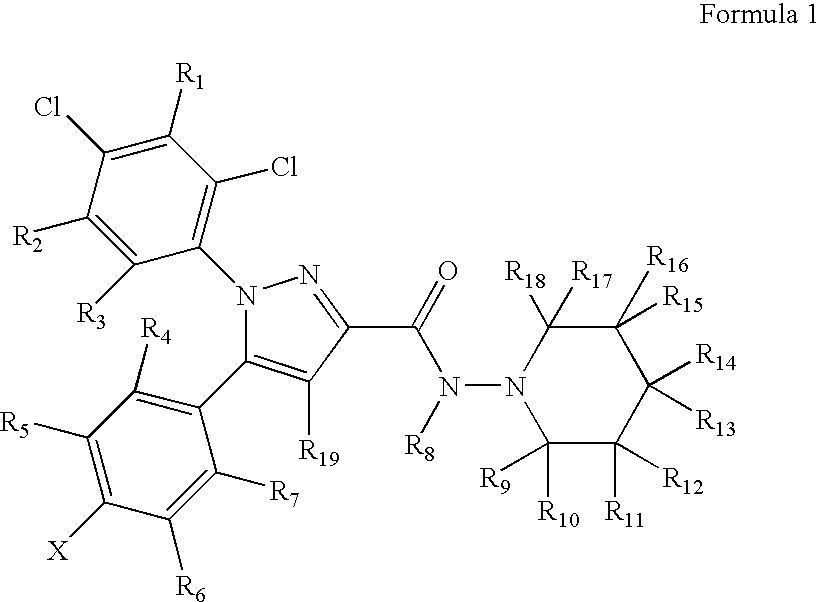 Preparation and utility of substituted pyrazole compounds with cannabinoid receptor activity