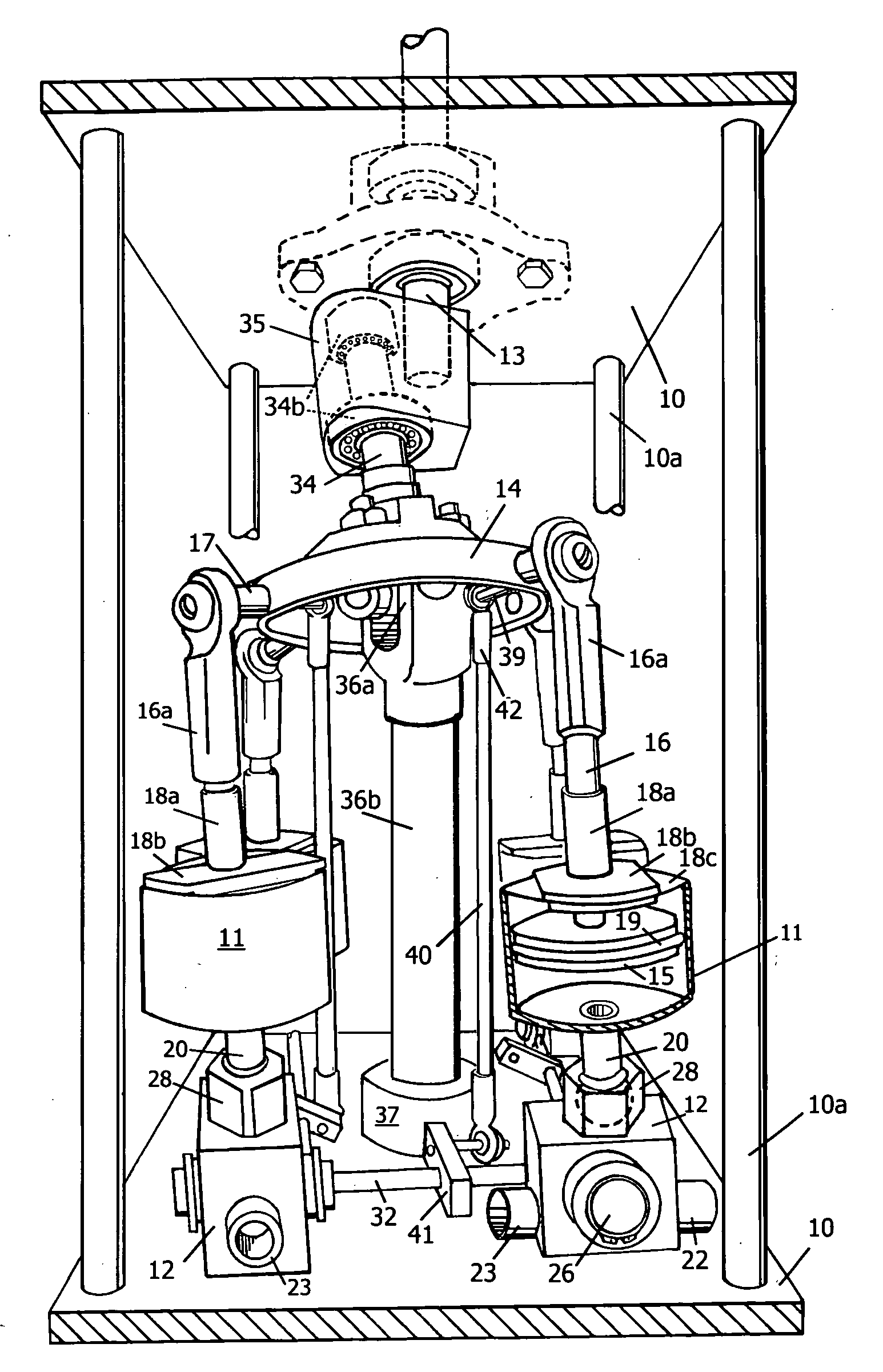 Straight-line piston fluid engine with wobble drive valve actuation