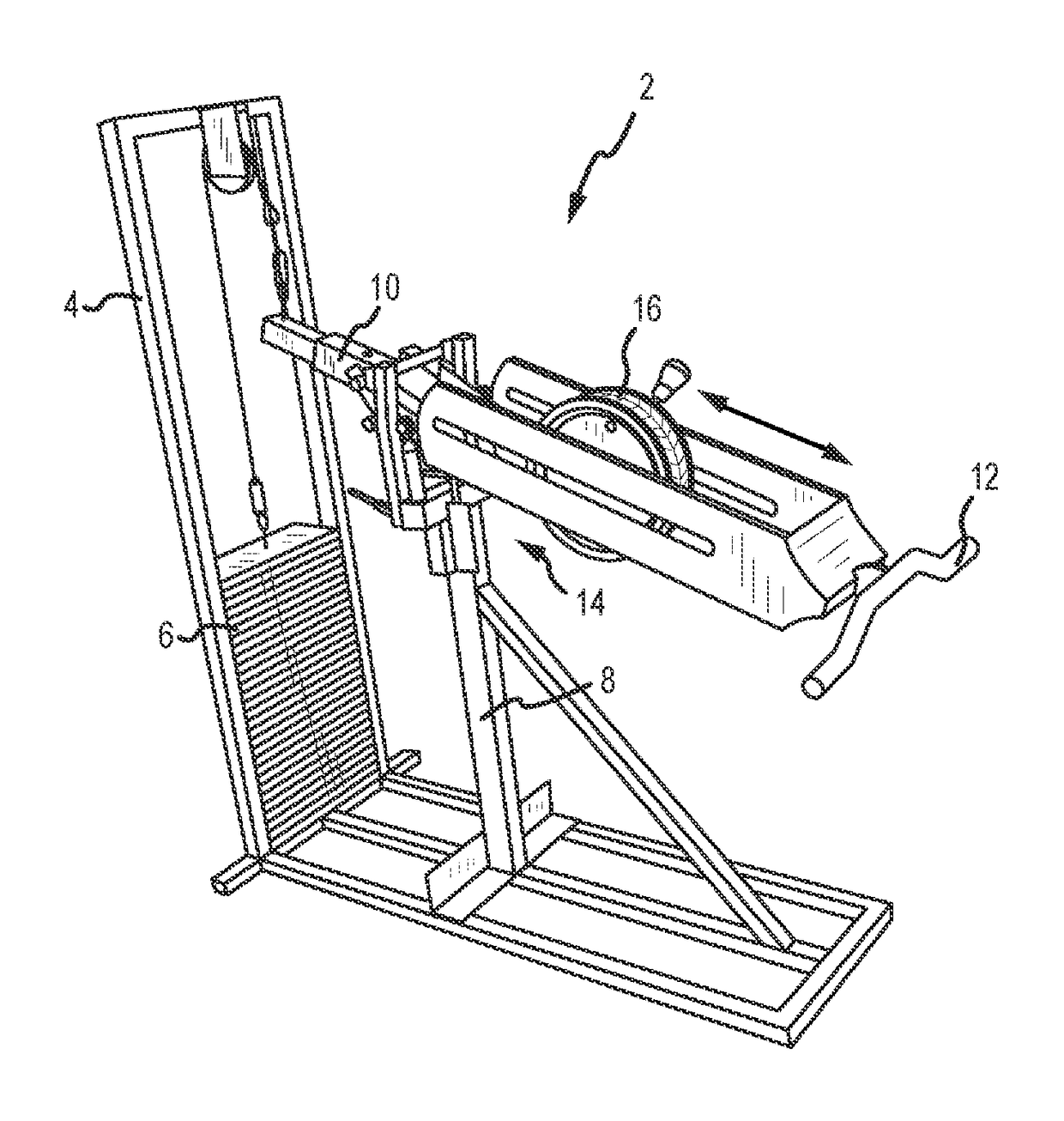 Exercise apparatus with a user controlled, gravity operated shifting mechanism