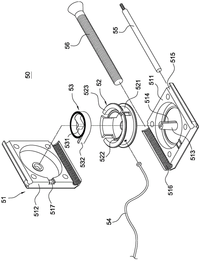 Stroke limiting device for electric cylinder and take-up mechanism