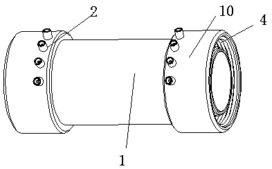 Built-in accommodating groove type electric melting pipe fitting