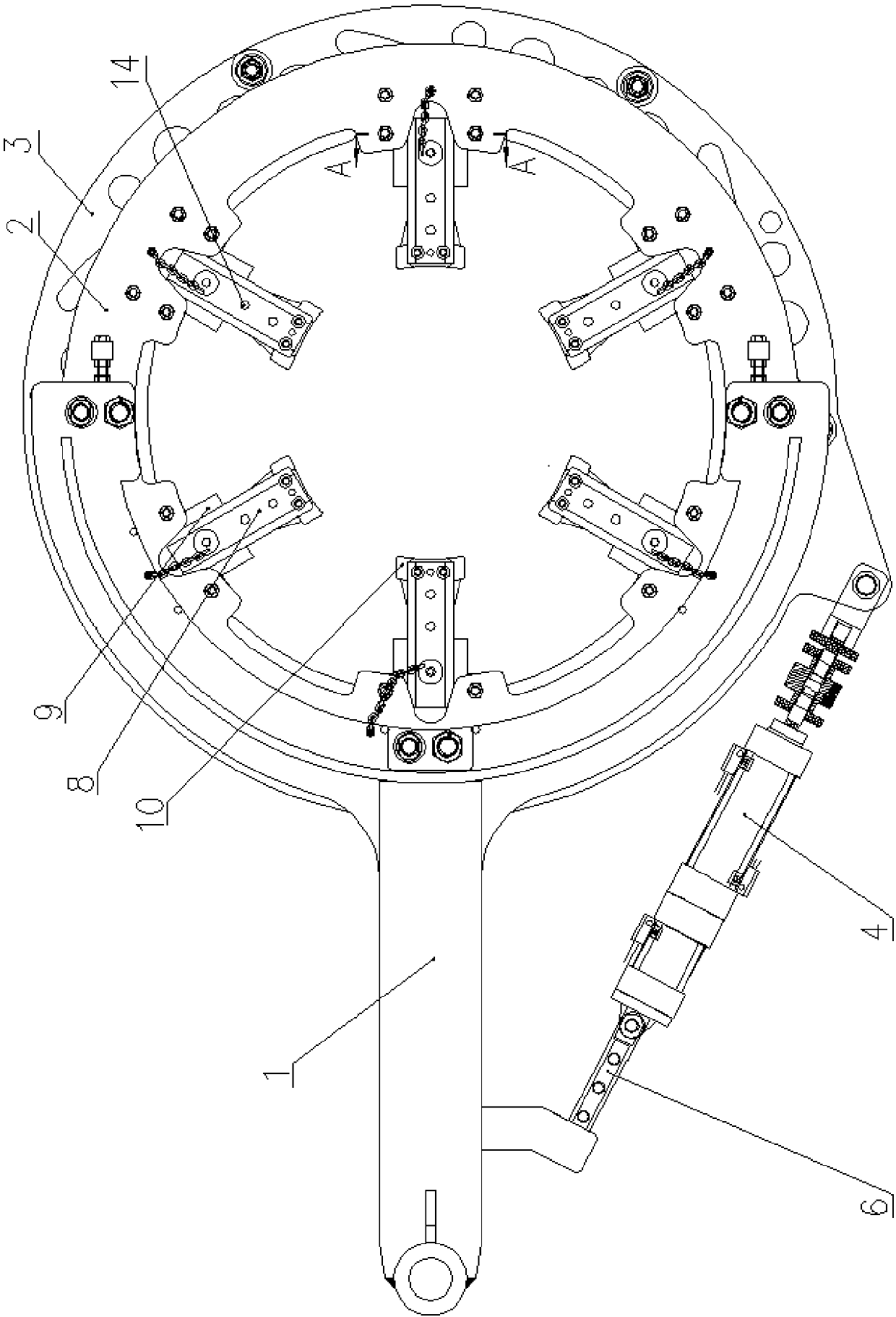 Mechanical claw disc for tire