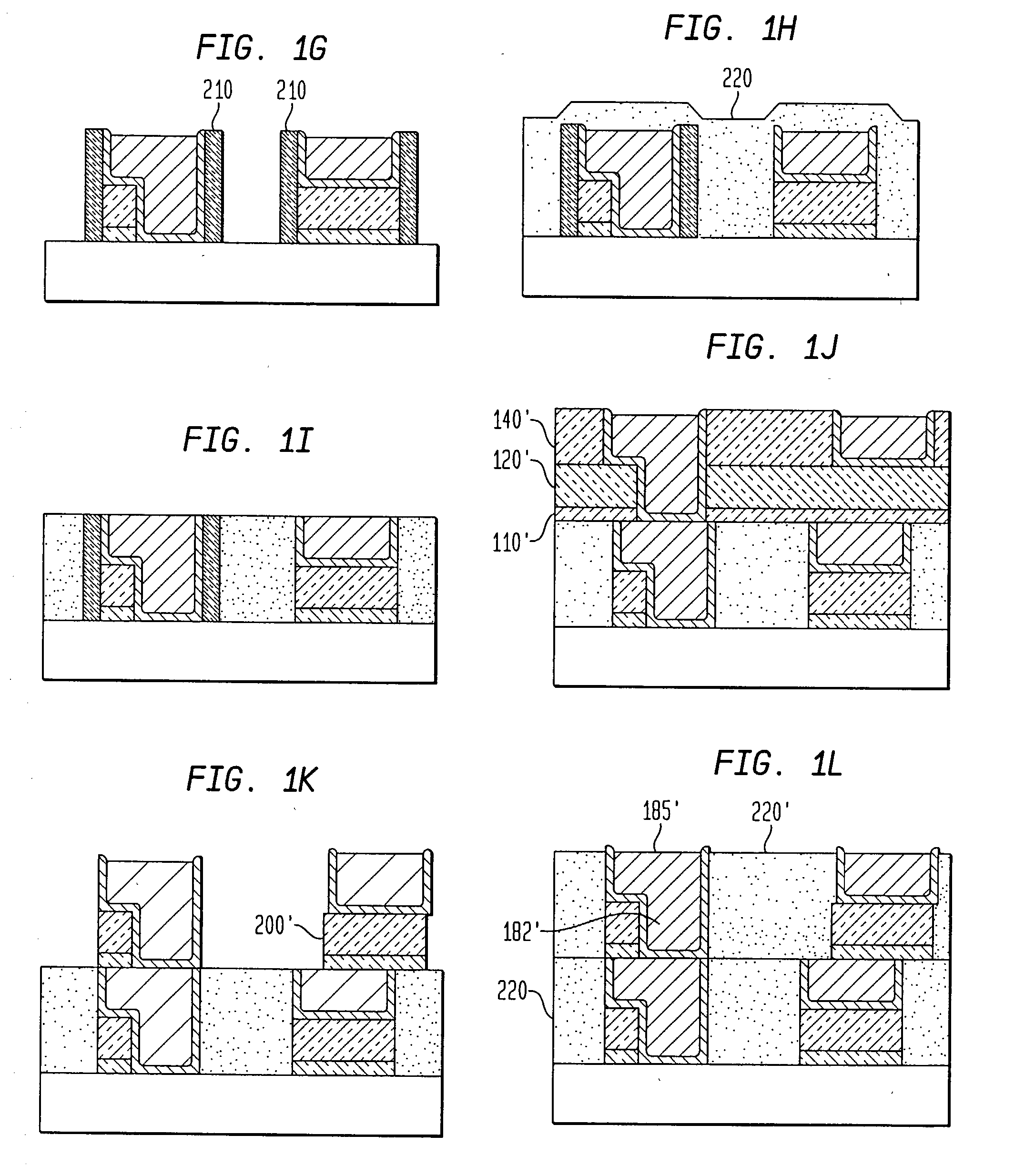 Multilevel interconnect structure containing air gaps and method for making