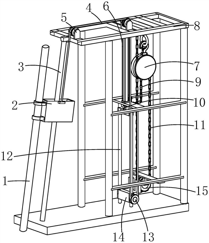 Emergency safety lifting device for oxygen lance