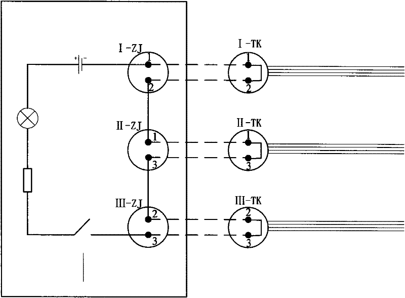 Method for detecting electric connectors of satellite ground power supply and distribution test equipment