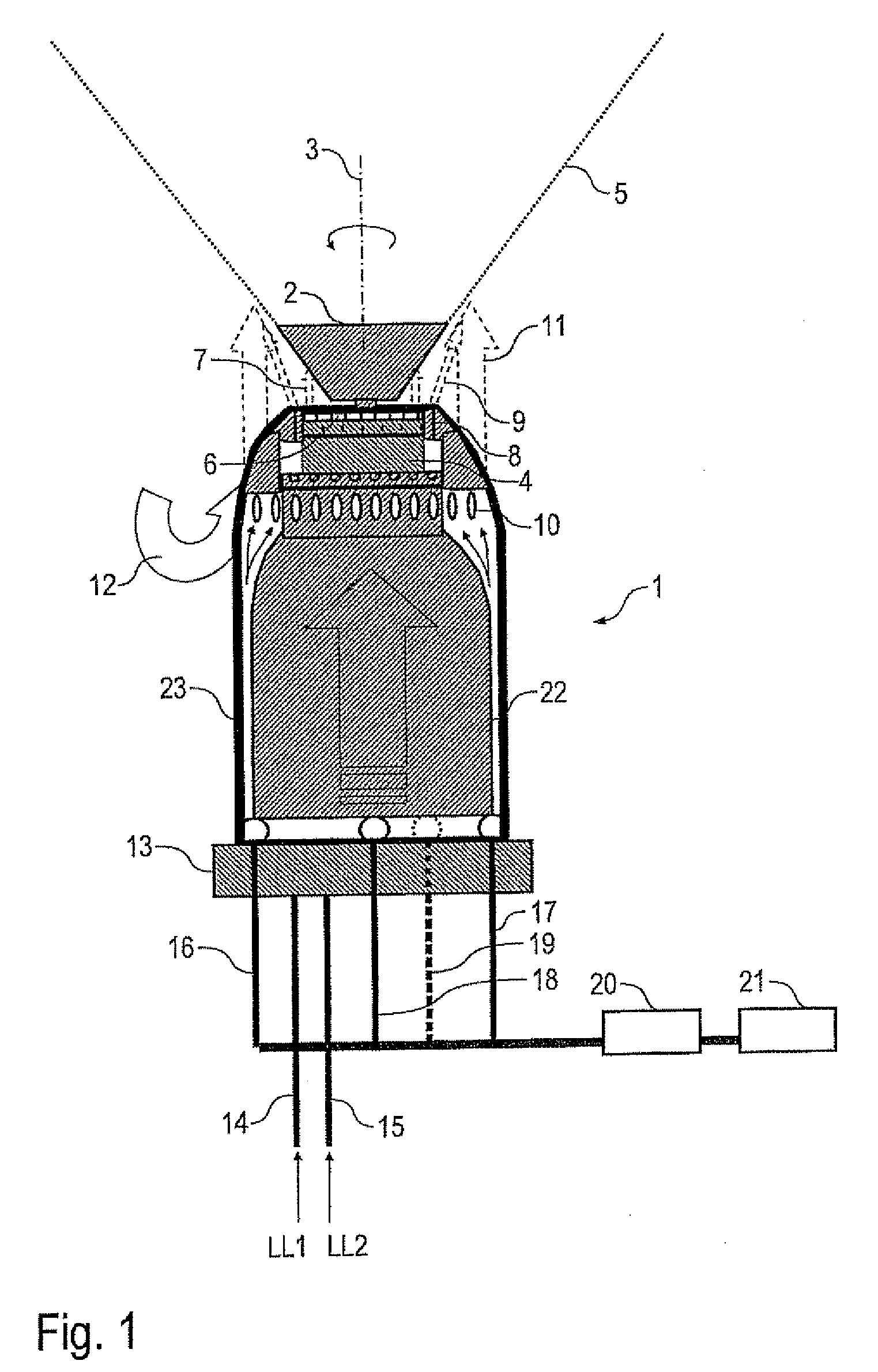 Atomizer and associated operating method