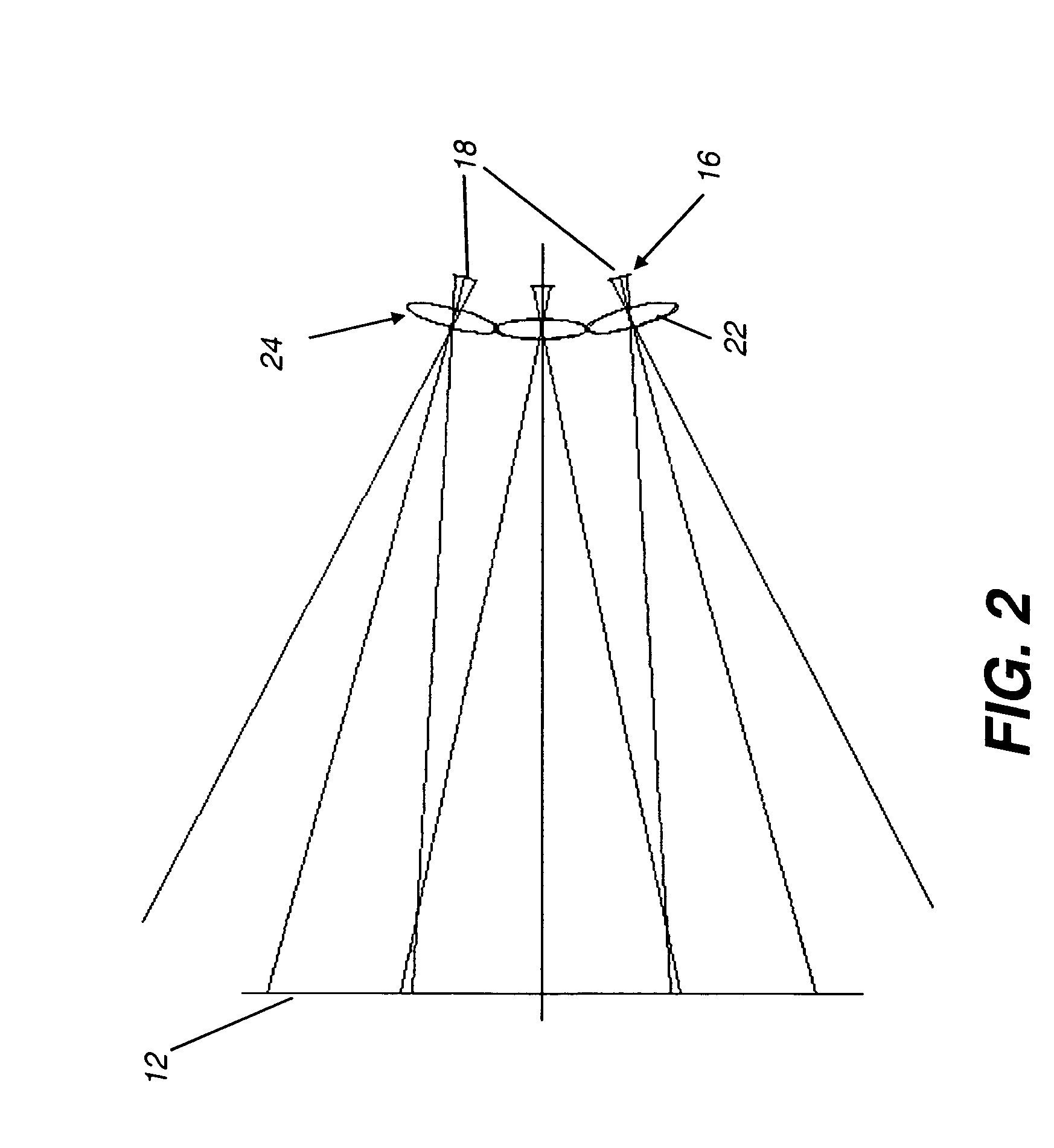 Wide angle camera with prism array