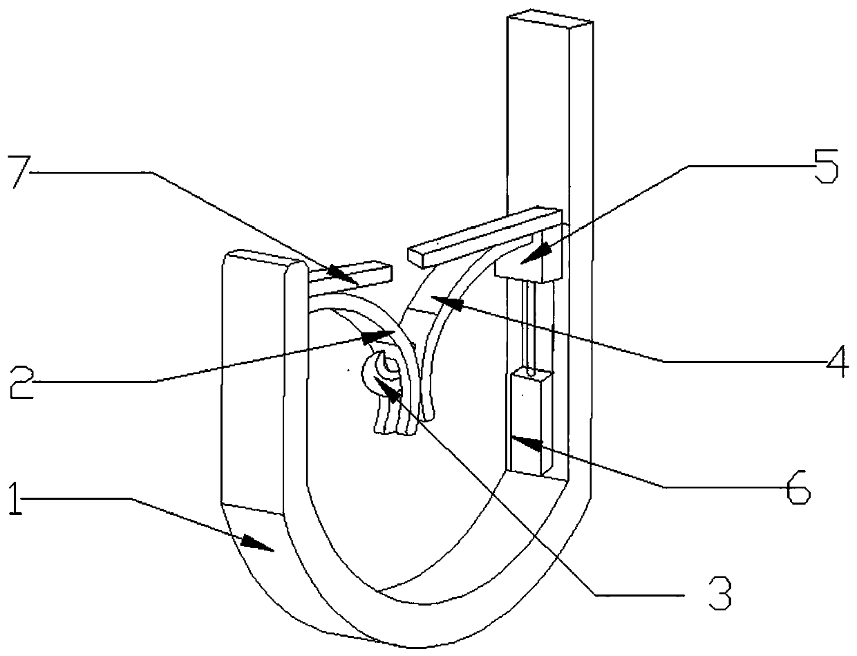 Self-locking lifting hook of crane