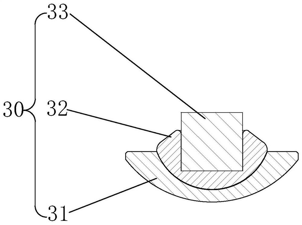 Film coating method and clamp for conductive non-metal oxide material