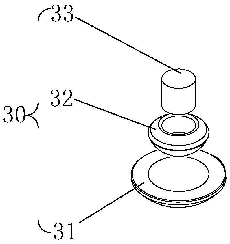 Film coating method and clamp for conductive non-metal oxide material