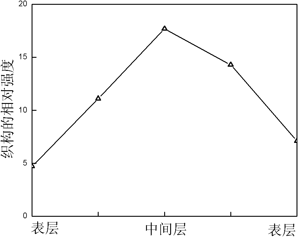 Method for preparing magnesium alloy plate strip with grain size in symmetric gradient distribution along plate thickness direction