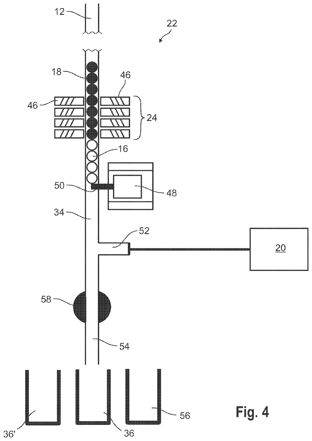 System and method of producing radionuclides in a nuclear reactor, including use of a magnetic field to release a target having magnetic properties from an instrumentation tube system