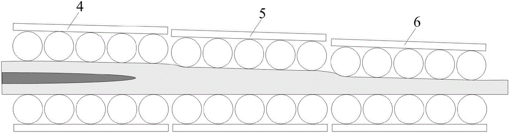 Continuous casting billet solidification end single-point and continuous heavy reduction technology