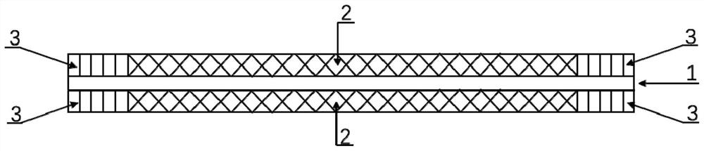 Preparation method and application of square laminated lithium ion battery capable of improving stress