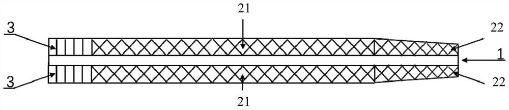 Preparation method and application of square laminated lithium ion battery capable of improving stress