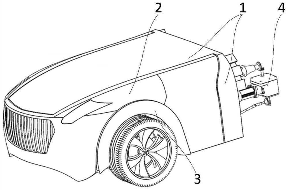 Telescopic deformation vehicle body