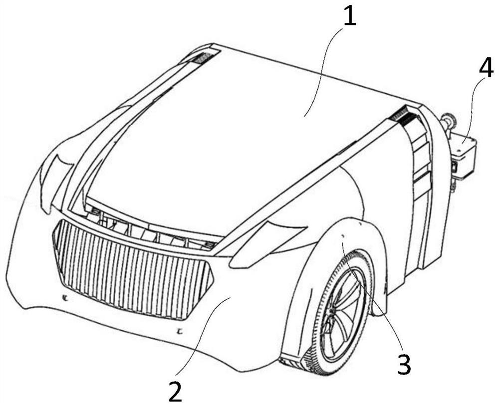 Telescopic deformation vehicle body