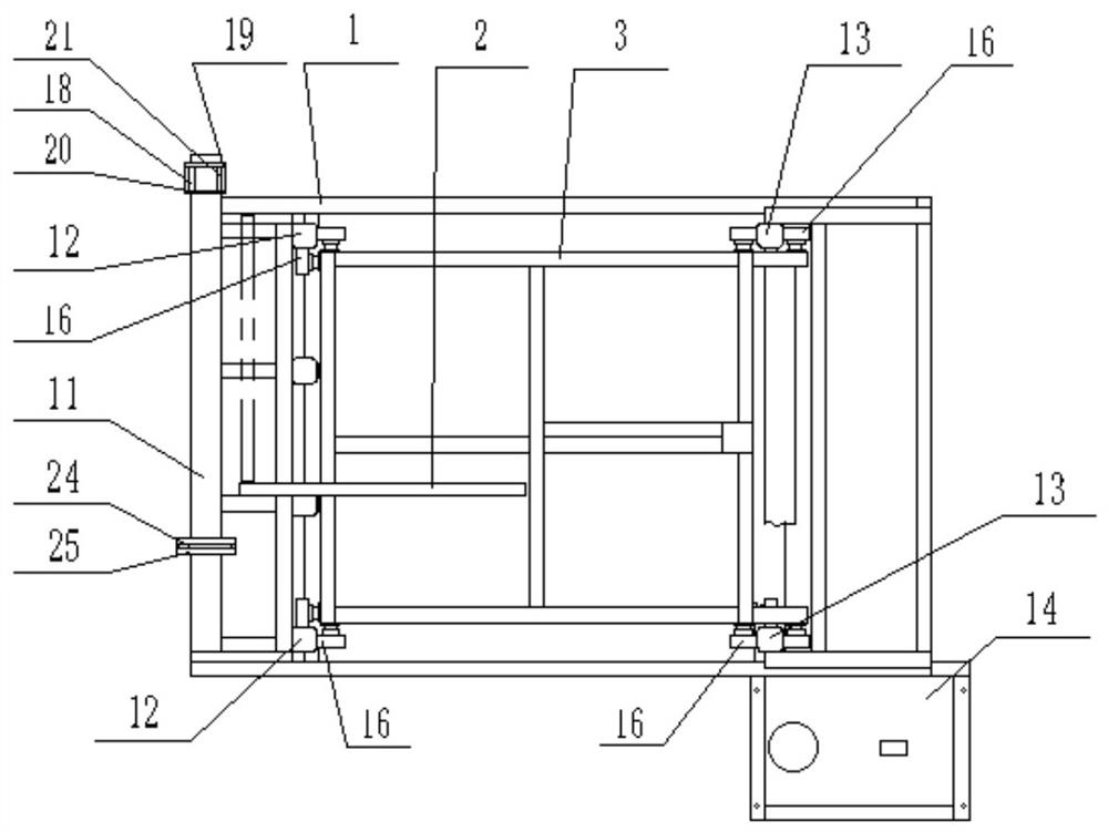 Box filling machine for cross rods of ring lock scaffold