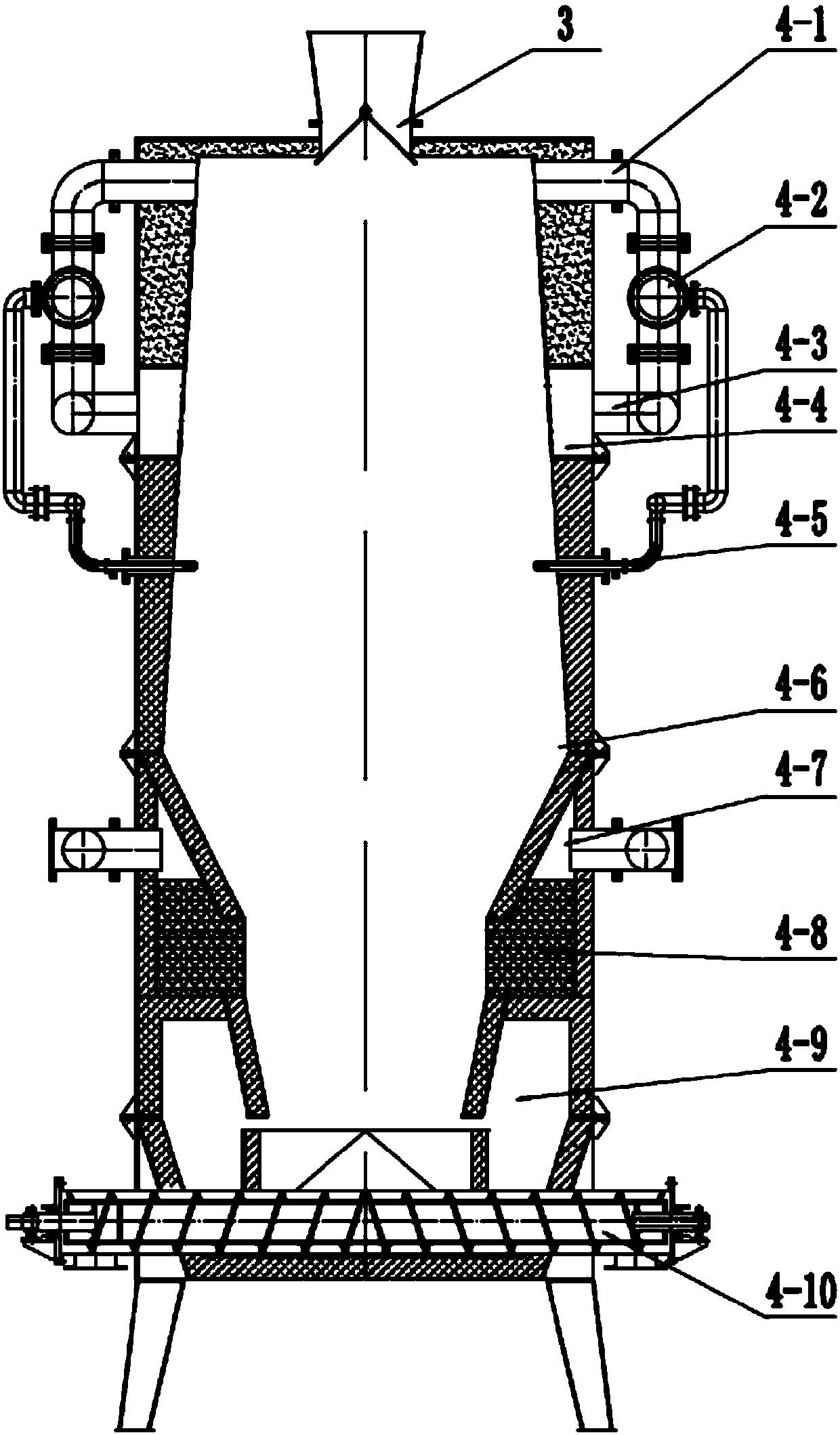 Biomass gasification furnace power generation system