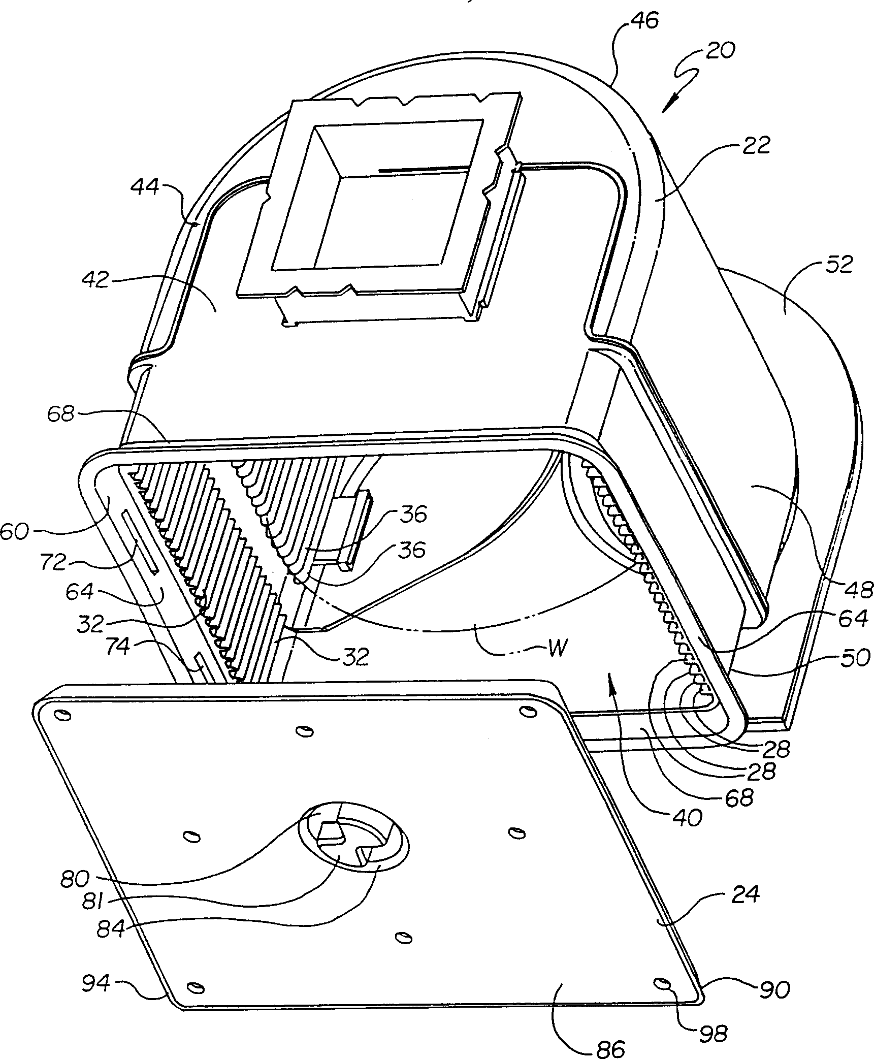Wafer delivery device with door