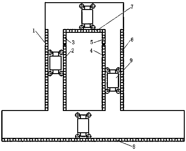 A kind of circular vertical elevator track system and elevator system with it