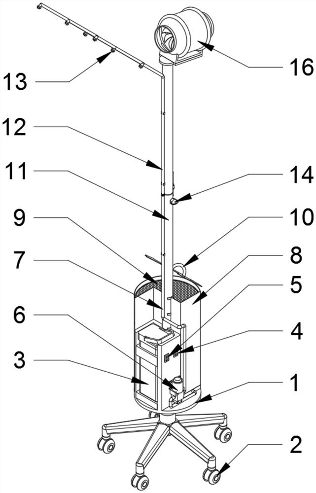 A atomization humidification and dust suppression equipment for environmental engineering site construction