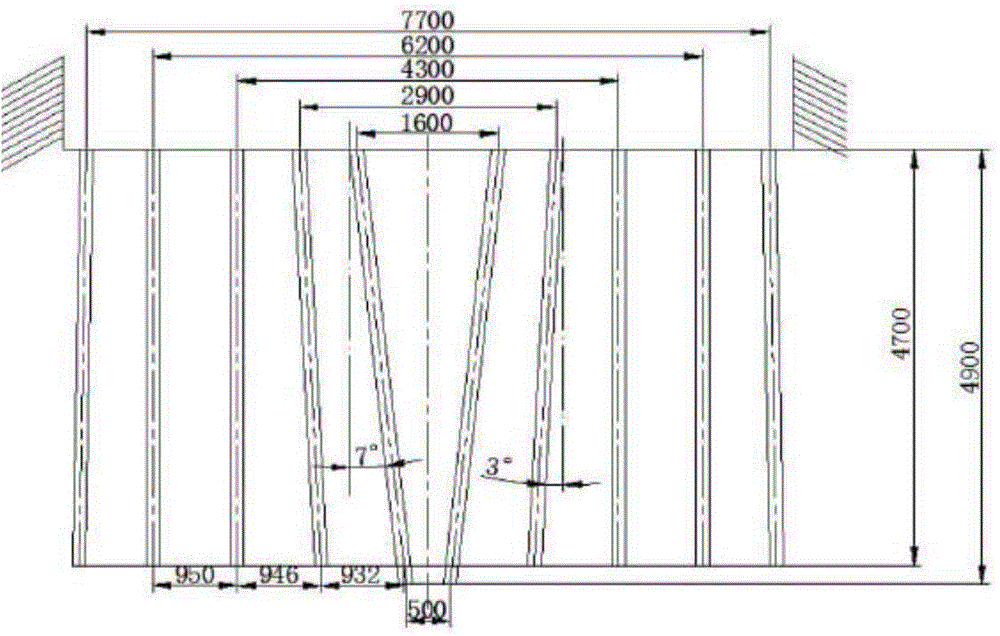 Gradient pre-splitting blasting method and device of lancing cartridges around vertical shaft