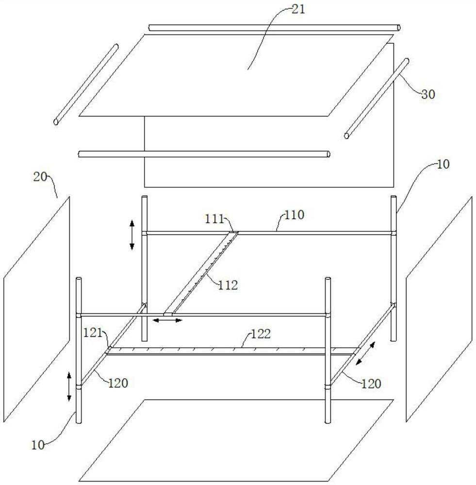 Shooting auxiliary device and using method thereof