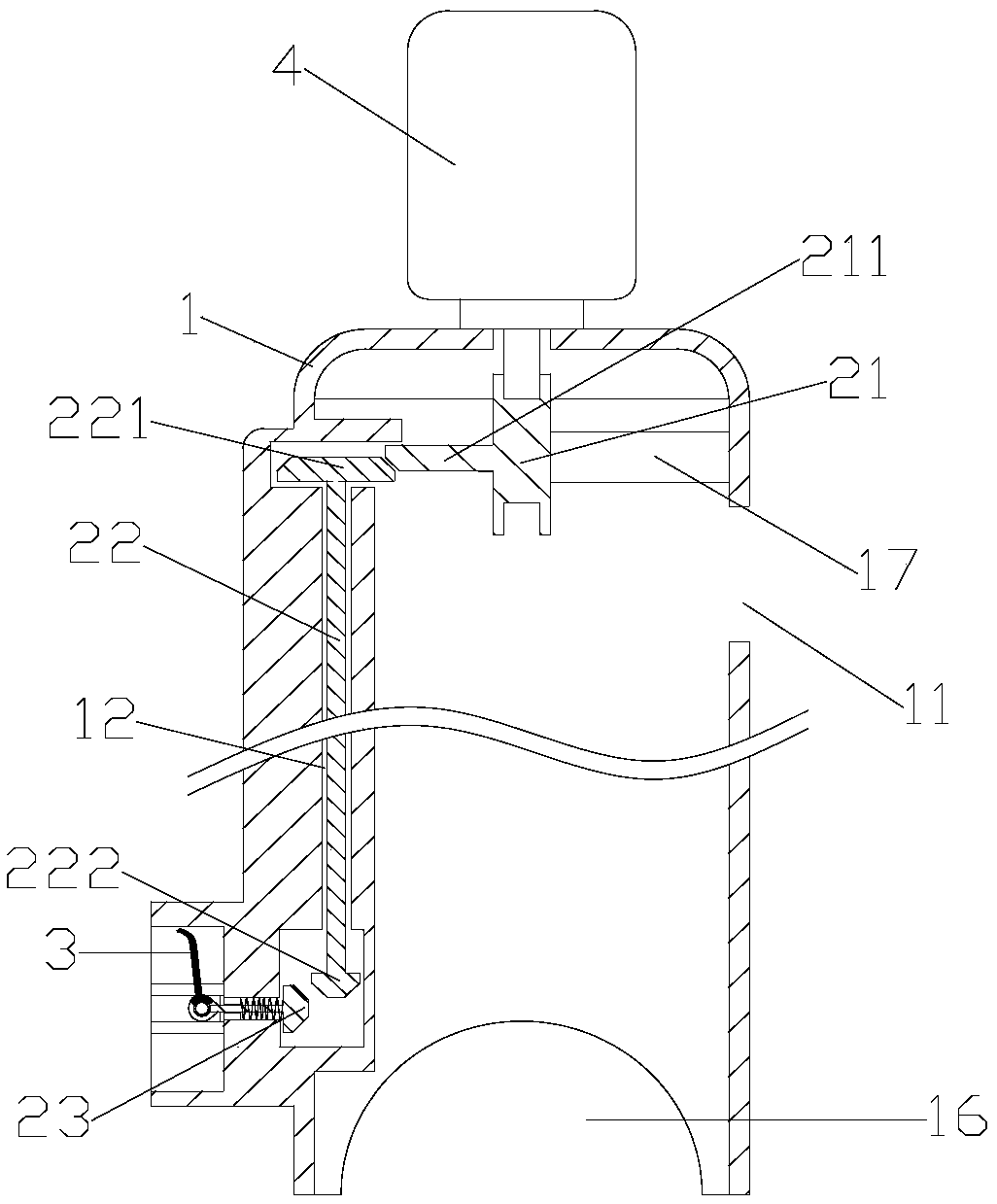 Angular stroke low-temperature valve electric executing mechanism