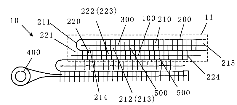 Coiled reverse osmosis membrane element