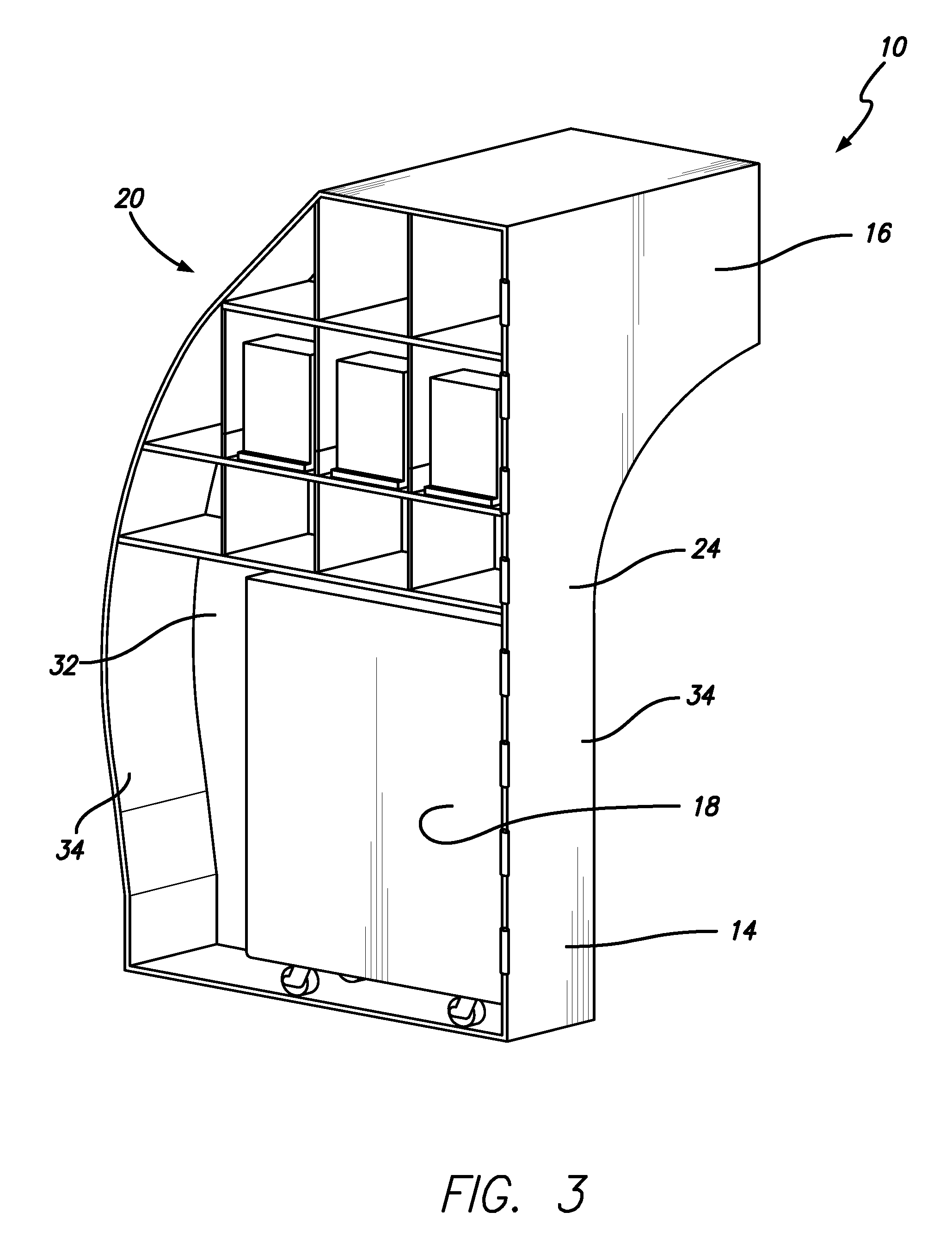 Integrated galley and bin monument