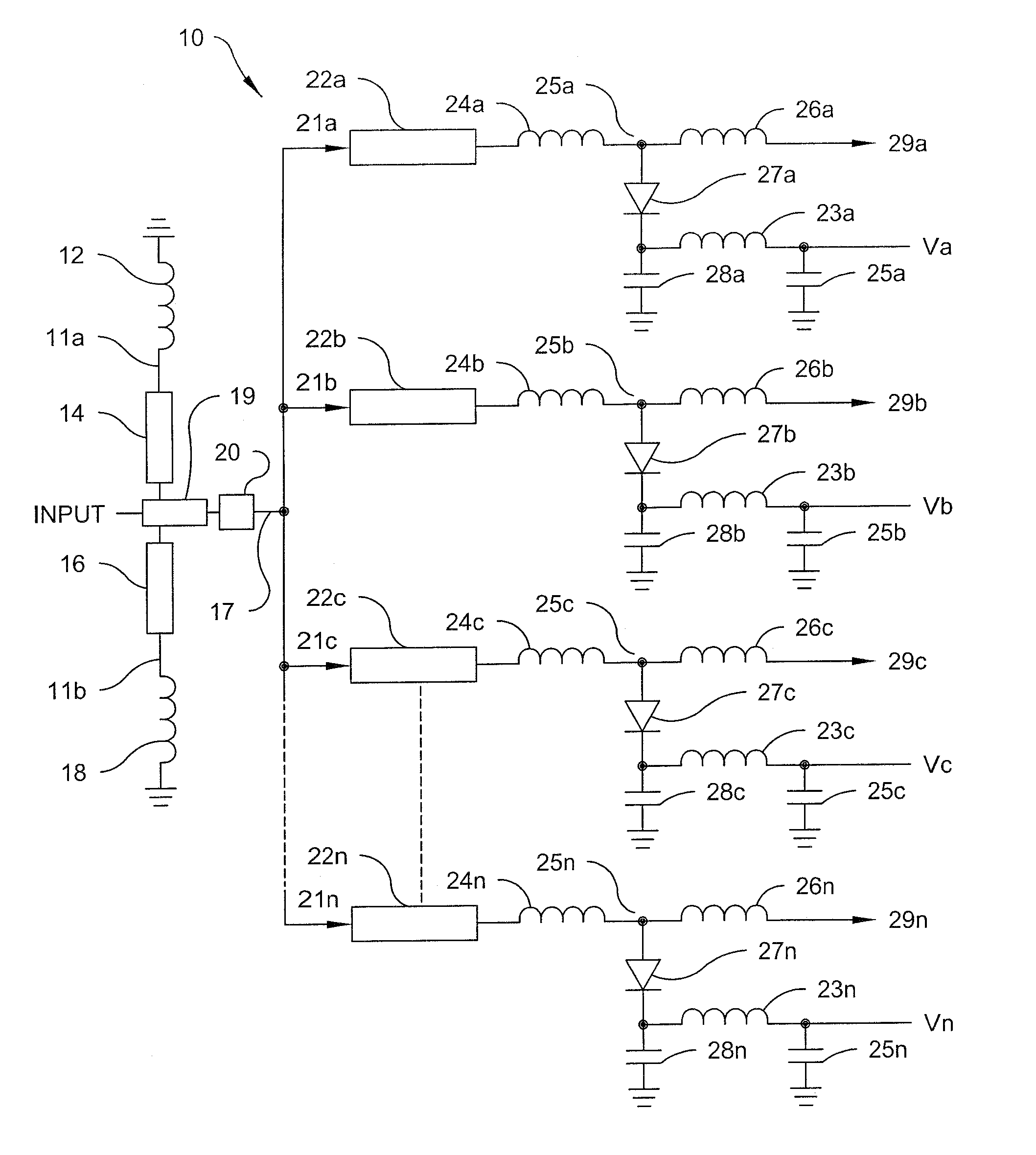 High power uhf single-pole multi-throw switch