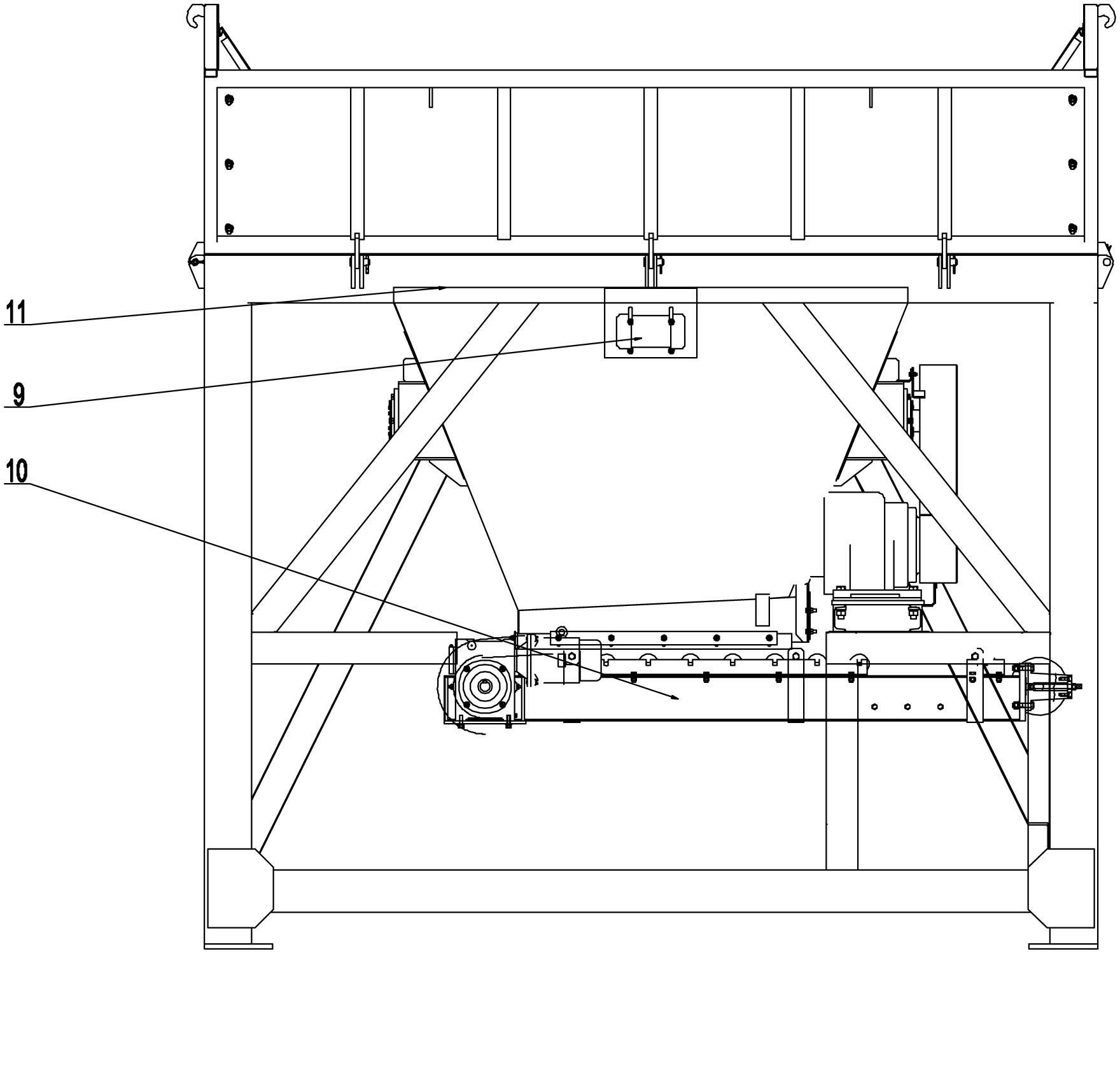 Continuous mixing system for preparing impervious soil and control method