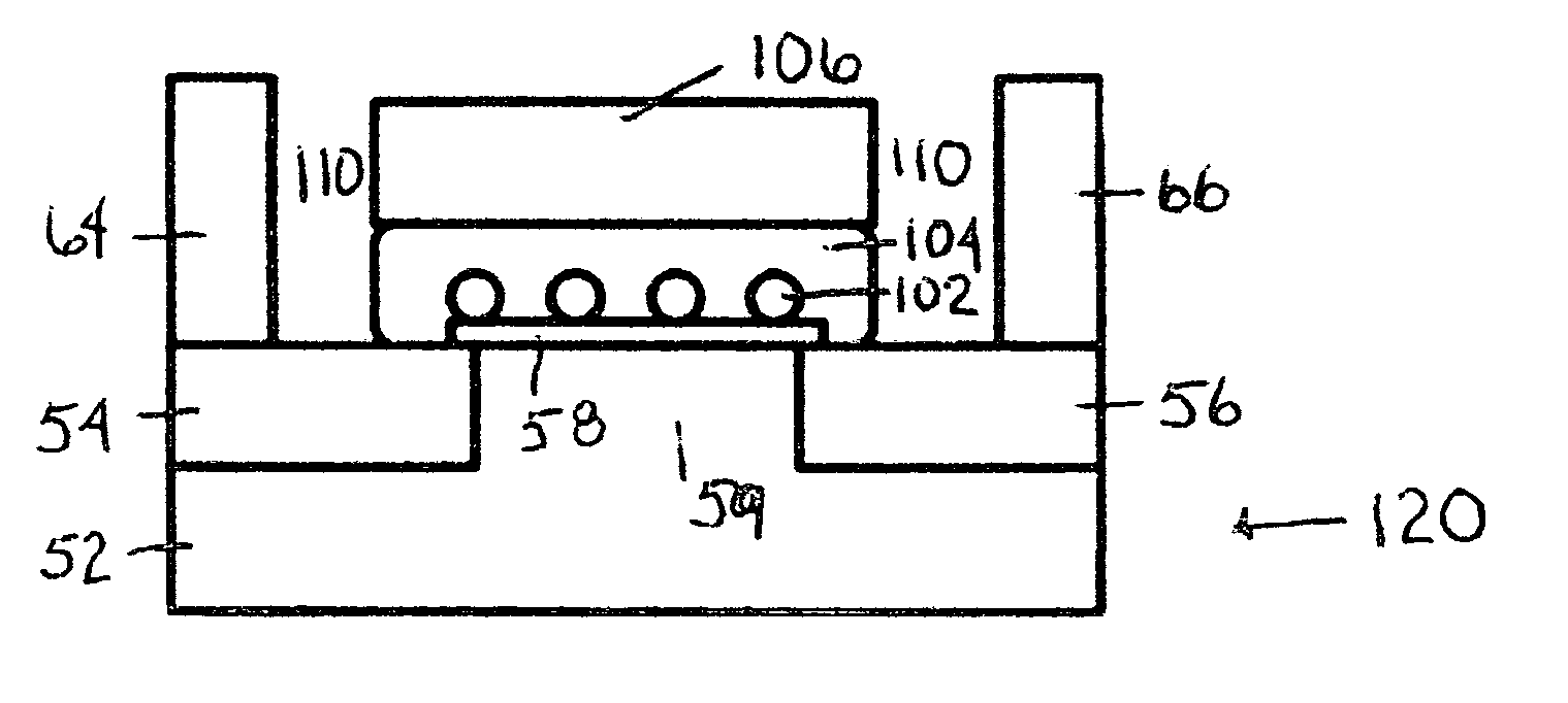 Construction of flash memory chips and circuits from ordered nanoparticles