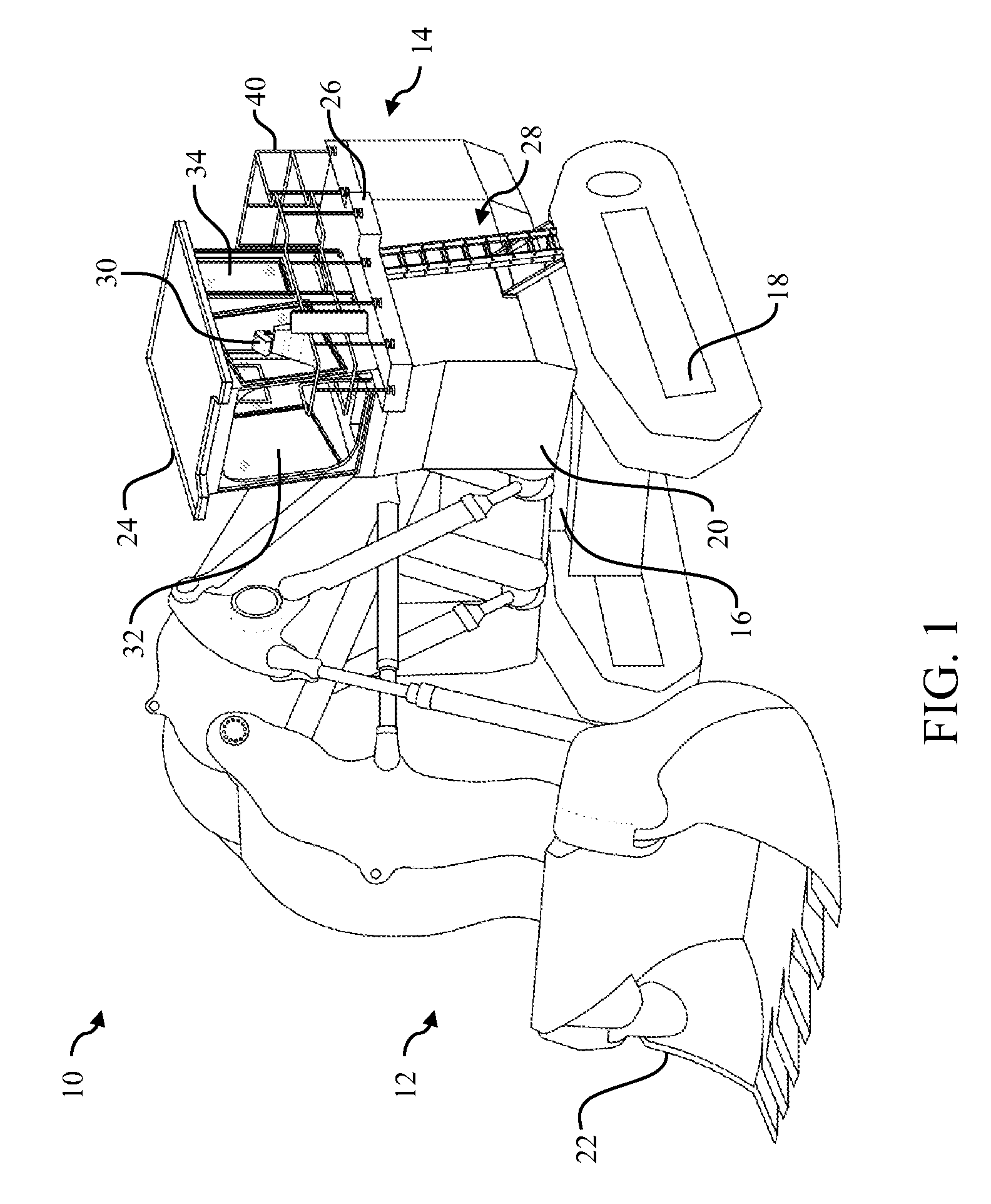 Emergency egress system for a construction machine