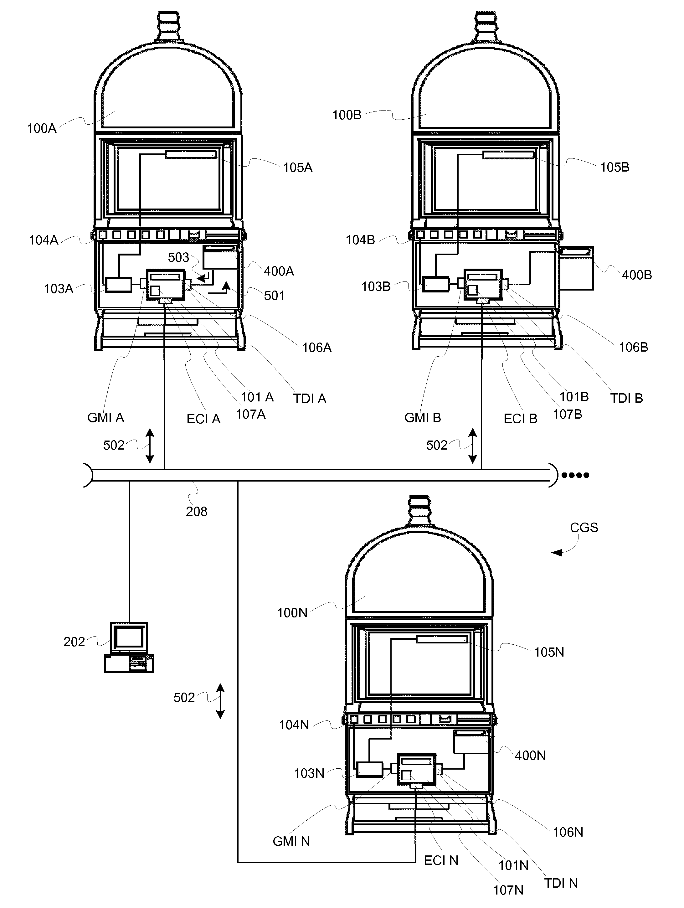 Ticket management apparatus, a ticketing device and a data management system for cashless operation