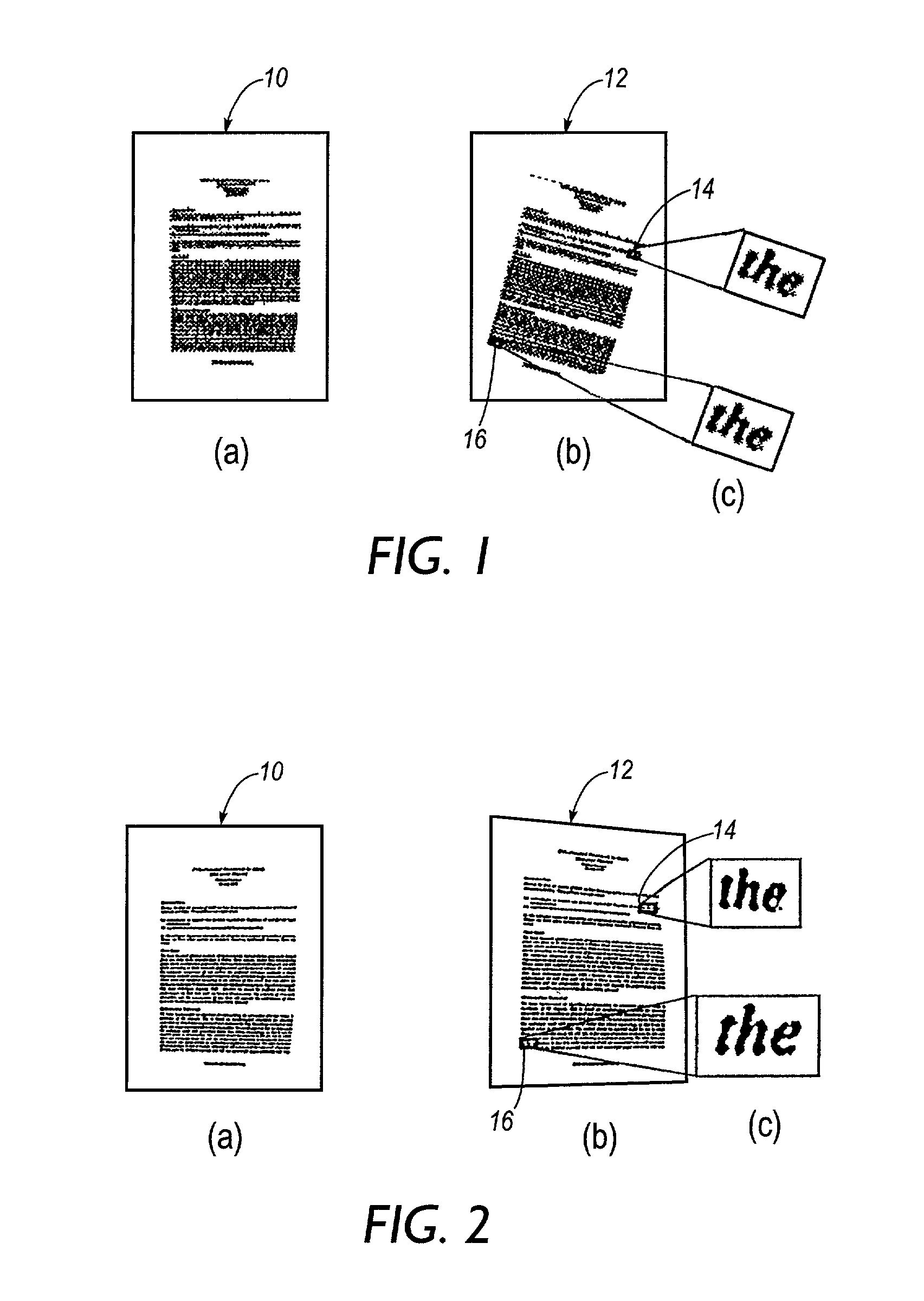 Method and apparatus for resolving perspective distortion in a document image and for calculating line sums in images