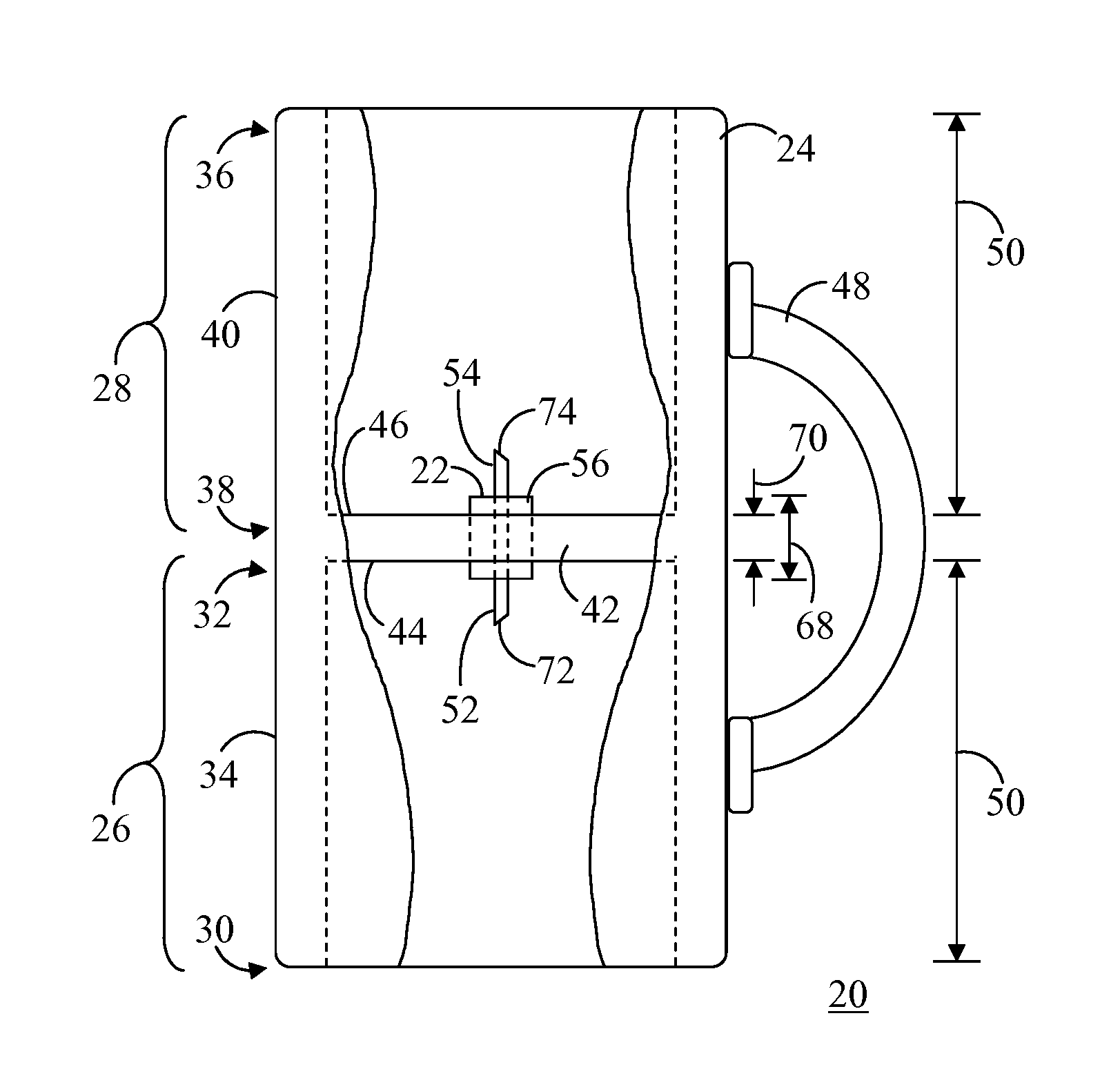 Multiple container retaining device and method for using same