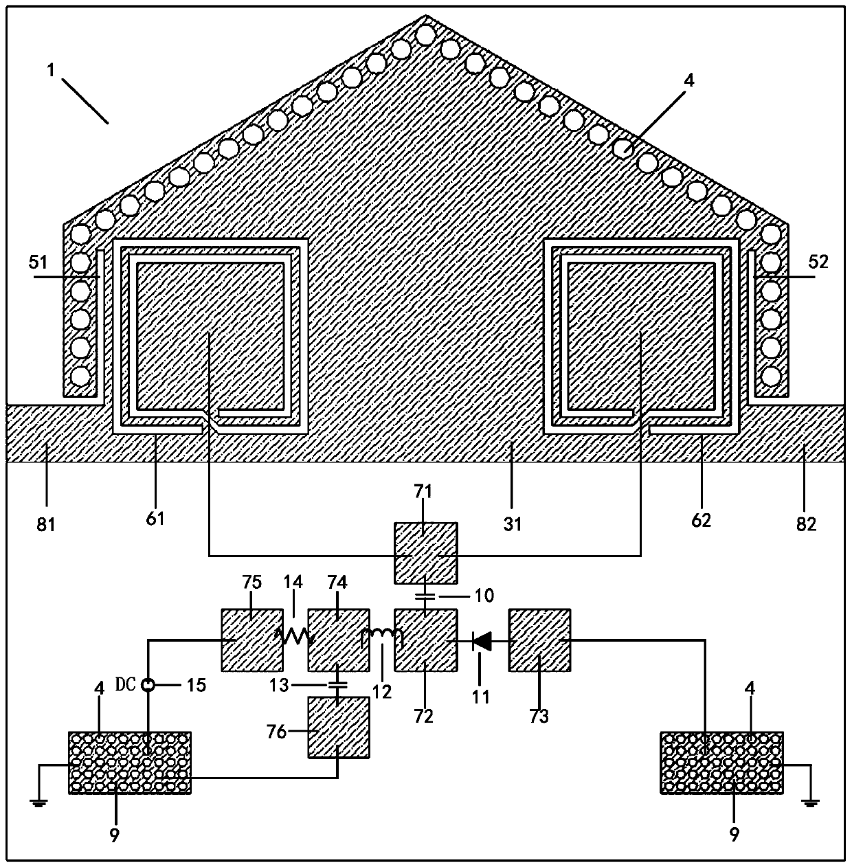 Electrically tuned filter based on regular hexagonal half-mode substrate integrated waveguide and csr structure