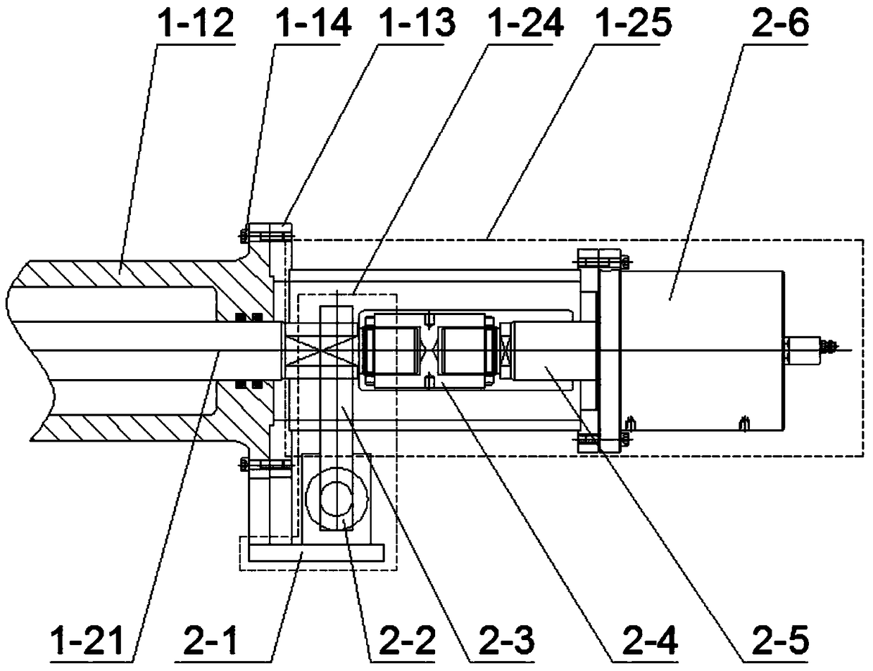 Submarine pipeline complex load joint loading test device