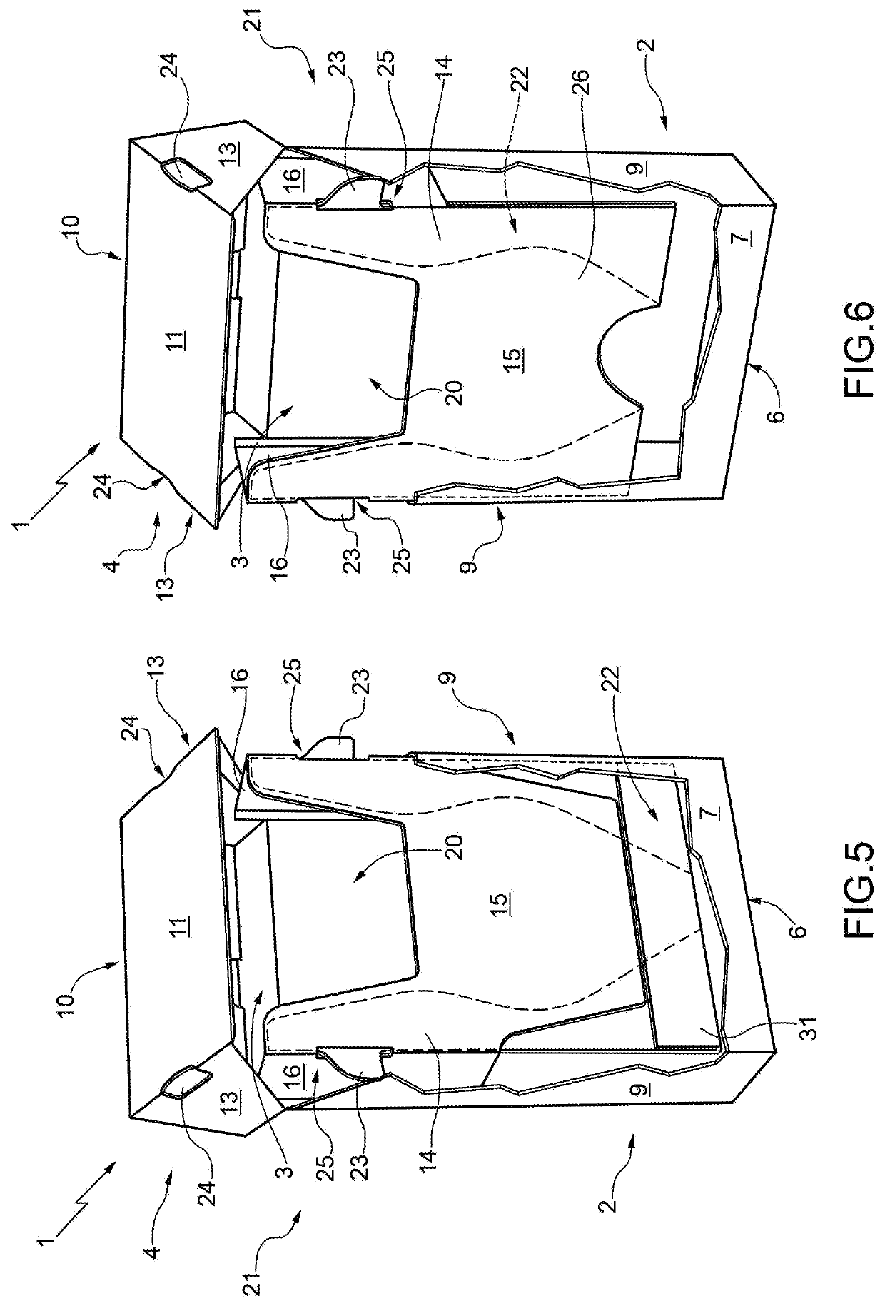 A rigid pack for smoking articles provided with a hinged lid