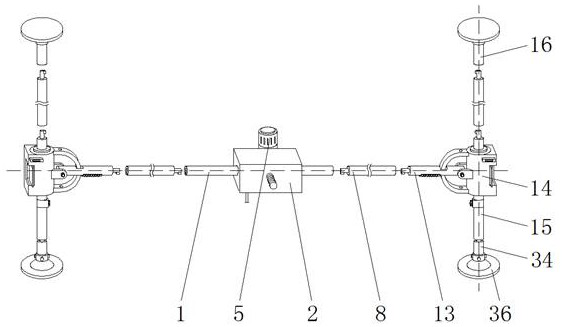 Building wiring grooving machine auxiliary frame convenient to assemble and adjust