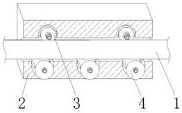 Building wiring grooving machine auxiliary frame convenient to assemble and adjust