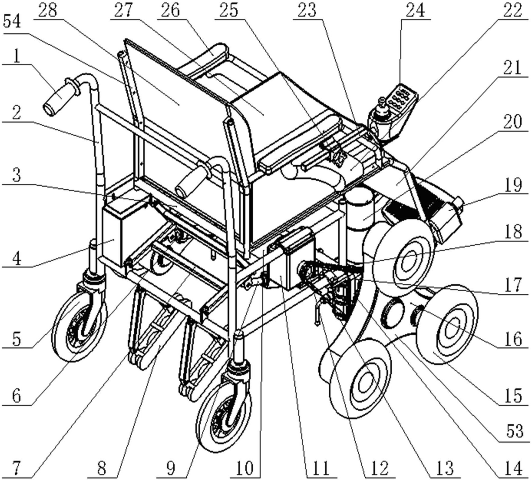 Stair climbing wheel chair