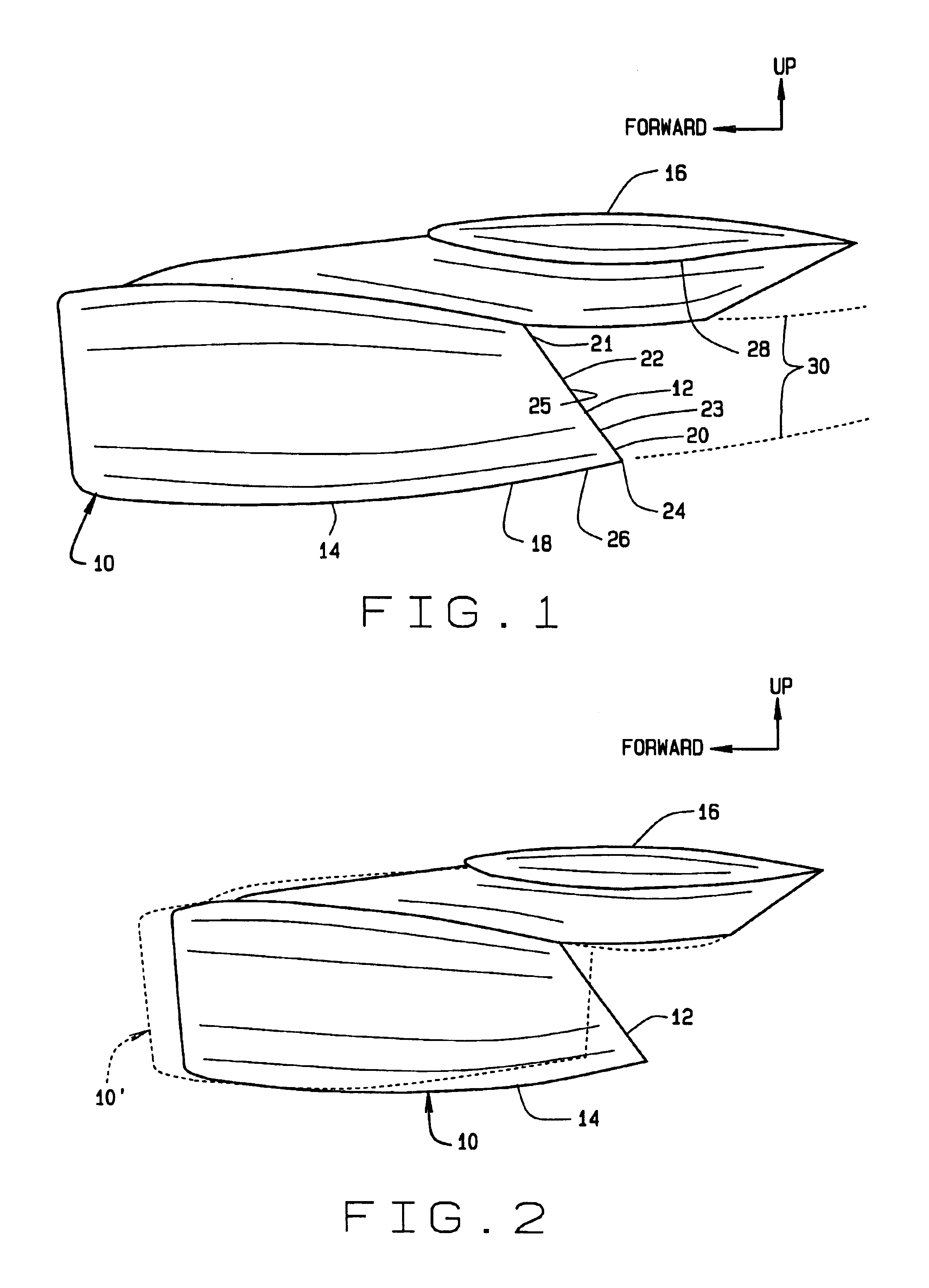 Scarf nozzle for a jet engine and method of using the same